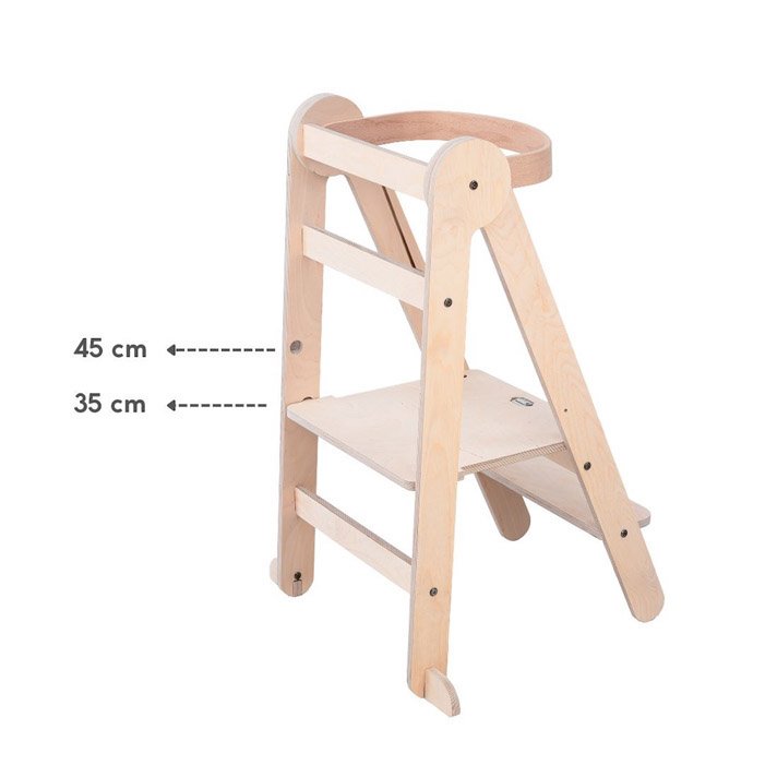 Torre montessoriana di apprendimento pieghevole bambini da 1 anno - immagine 8