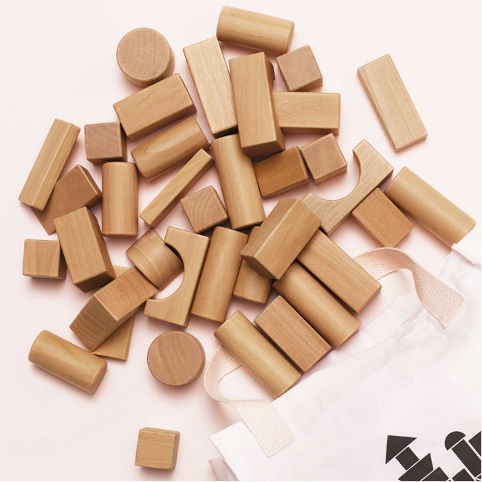 Set blocchi in legno naturale 3+ - immagine 3