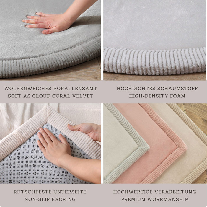 Tappeto Cloud rotondo tinta unita 120 cm - immagine 7