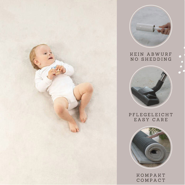 Tappeto Cloud tinta unita 150 x 80 cm - immagine 5