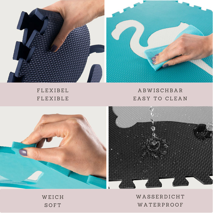 Tappeto Puzzle 0+ XXL Animali 180x180 cm - immagine 6