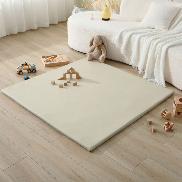 Tappeto in pelle vegana 120 x 120 cm - immagine 2