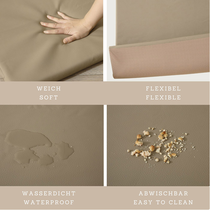 Tappeto in pelle vegana 120 x 120 cm - immagine 7