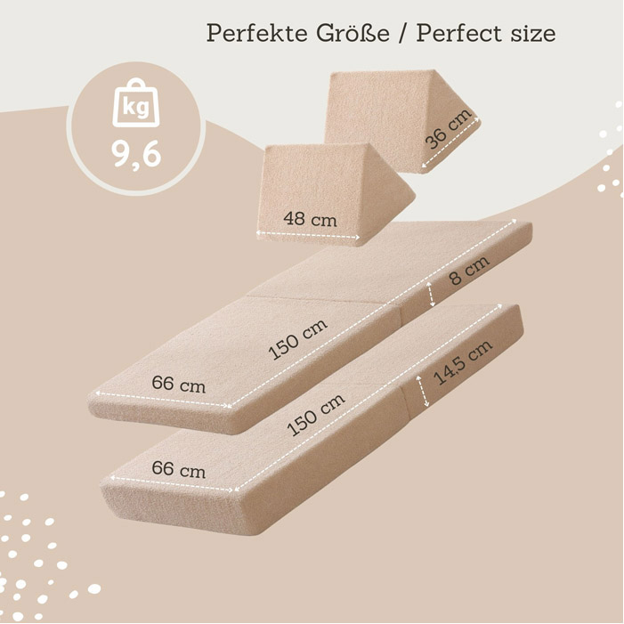 Divano modulare 6 pezzi Teddy 150 cm - immagine 10