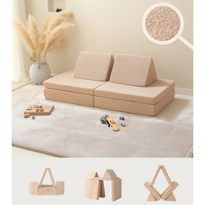 Divano modulare 6 pezzi Teddy 150 cm - immagine 3