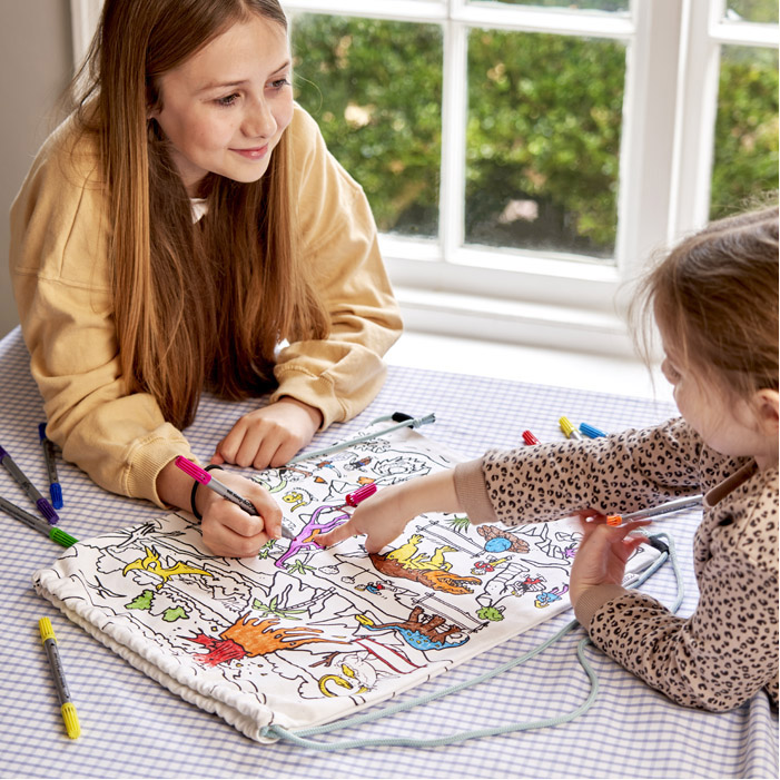 Zaino da colorare con 10 pennarelli - immagine 3