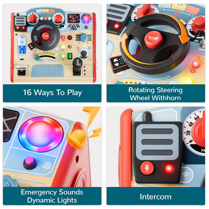 Gioco educativo Busy Board Pompieri 36+ - immagine 4